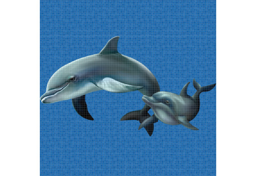 بلاط رسمة دولفين