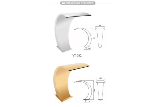 Stainless steel waterfall